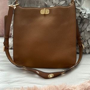 Michael Kors Crossbody Grommet Strap - Tan